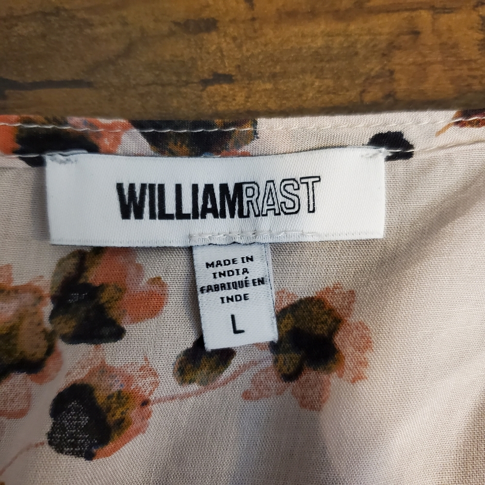 William Rast Floral Cold Shoulder Top - Picture 5 of 8